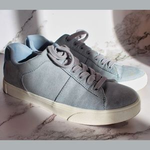 H&M Divided Faux Suede Blue Sneakers